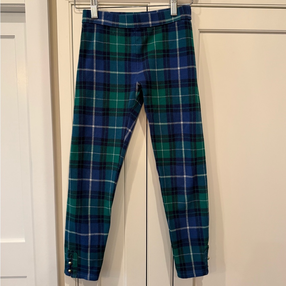 Janie and Jack Green and Navy Plaid Pants